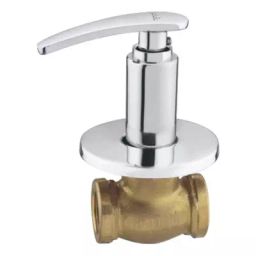 Plato Metalic Finish Yaris Concealed Stop Cock / Flush Cock 25mm Q/T Size Of 12.7 mm (1/2 Inch), Y 016-18