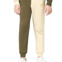 Jack & Jones Junior Green & Cream Color Block Trackpants-image-15