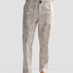 U.S. Polo Assn. Beige Regular Fit Printed Lounge Pants-image-44