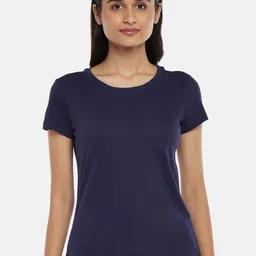 Dreamz by Pantaloons Women Navy Blue Solid Lounge tshirt-picture-22
