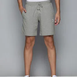 Puma Men Grey Classics Logo Printed Shorts-image-17