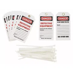 BRADY Metal Rectangular 76.2 mm (3 Inch) Cable Tie Tags, 4ZH29 (Pack of 25)-18