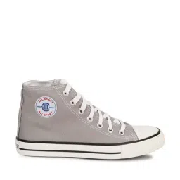 Mozafia Men's Grey Ankle High Sneakers-image-18