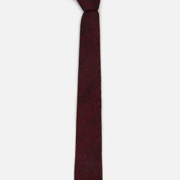 Van Heusen Maroon Polyester Paisley Print Tie-picture-24