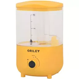 ORILEY Ultrasonic Cool Mist Humidifier Manual Air Purifier 2.3 L Capacity 18 W Corded Electric Transparent Yellow, 2111A-26