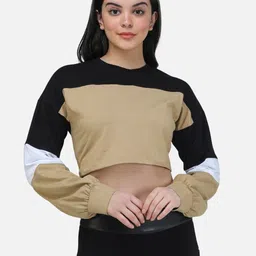 Cation Colourblocked Crop Top-image-30
