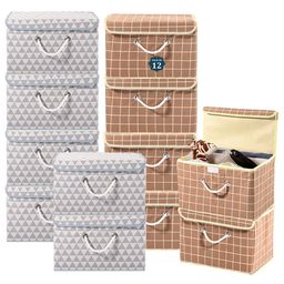 Kuber Industries Brown Set of 6 Reusable Drawer Organiser Organisers-13