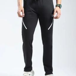 Rock.It Black Pure Cotton Regular Fit Solid Trackpants-picture-18