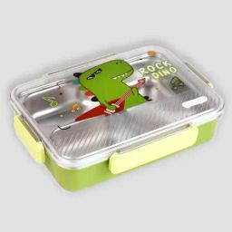 Little Surprise Box Green Rock Dino Big Size Stainless Steel Kids Lunch Box-image-85