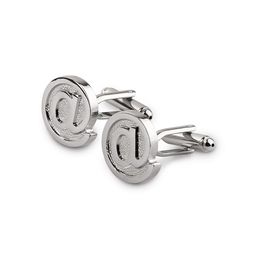 PELUCHE Men Silver-Toned Cufflinks-image-94
