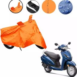 Auto Pearl Waterproof Two Wheeler Cover For Honda Activa 6G (Orange)-34