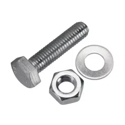 Whiteshark S.S Nut Bolt Washer Stainless Steel Hex 8x40 mm for Indoor & Outdoor use, (Pack of 20 Pcs)-11