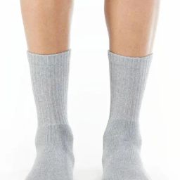 Jockey 7035 Grey Compact Terry Cotton Crew Length Socks with Stay Fresh Treatment-image-42