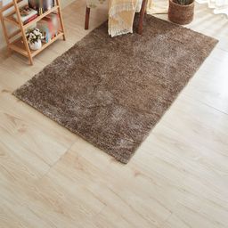 Home Centre Brown Solid Polyester Carpet-11