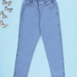 KiddoPanti Girls Blue Denim Jeggings-picture-19