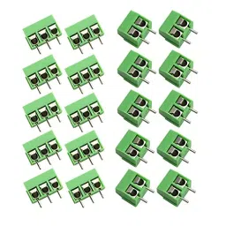 TECHDELIVERS PCB Mount Screw Terminal 5 mm Pitch Block Connectors (Combo of 2 pin & 3 Pin 10 Pic)-picture-49