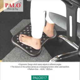 PALO PALO017 Ergonomic Angle Adjustable Footrest with Soft Convex Points (Black) image 5