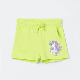 Fame Forever by Lifestyle Kids Green Printed Regular Fit Shorts-image-69