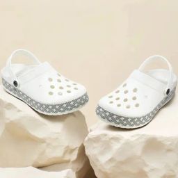 Woodland Men's White Back Strap Clogs-image-15