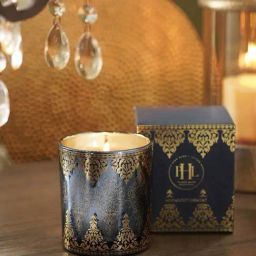 Pure Home and Living Blue Glass Midnight Jasmine Printed Jar Candle (150ml)-image-71