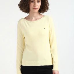 TOMMY HILFIGER Yellow Cotton Sweater-image-61