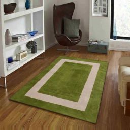 Presto Green & Beige Wool Hand Tufted Carpet-image-89