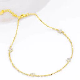 GIVA 925 Sterling Silver Golden Star Constellation Anklets For Women-image-55