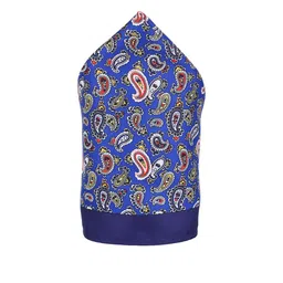 Alvaro Castagnino Men Blue & Multicoloured Printed Pocket Square-image-65