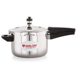 Nirlon Silver Stainless Steel Others TriPly Straight Cooker Dome Lid 3Ltr-image-94