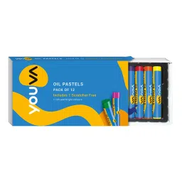 Youva Oil Pastels Colours (Pack of 12) with Scratcher, 35041-picture-27