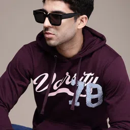 The Roadster Life Co. Typography Printed Hooded Pullover Sweatshirt-image-8
