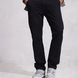 WROGN Men Straight Fit Chinos Trousers-image-85