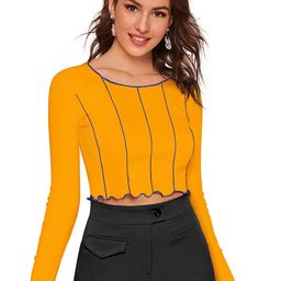 BAESD Vertical Striped Fitted Top-image-9