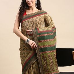 SHANVIKA Ethnic Motifs Pure Cotton Saree-picture-24