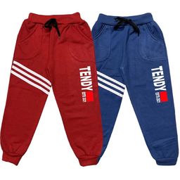 100LUCK Unisex Blue Track Pants-image-88
