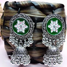 VATSALYA creation Silver-Plated Alloy Earrings-6