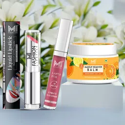 MI FASHION Set of 2 Lipsticks with Makeup Remover Balm-10
