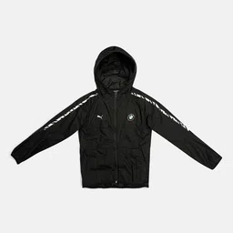Puma Unisex Kids Black White Striped BMW MotorsportT7 City Runner Jacket-image-91