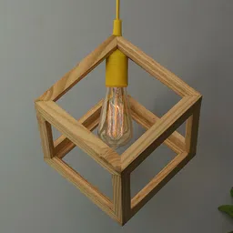 Homesake Beige Solid Handcrafted Pendent Lamp-image-56