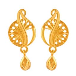 P.C. Chandra Jewellers 22 kt Gold Earrings-picture-3