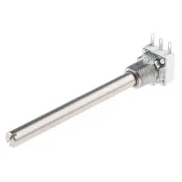 Vishay Panel Mount Rotary Potentiometer 1 W Power 10 kΩ Resistance Solder Lug Terminal, P11S1V0APSY00T0142 image 2