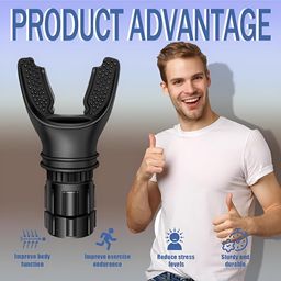 Portable breathing exercise device for lungs | Breathing trainer with Resistance Adjustable | Lung Trainer with excellent quality silicone | Easy to Clean and Use | Improve Breathing Capacity image 5