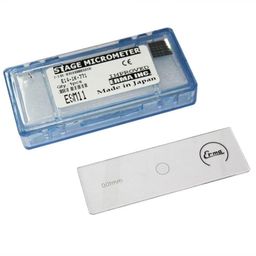 Glass slide calibration objective microscope Erma Stage Micrometer Horizontal Slide (1 mm 100 Division) image 2
