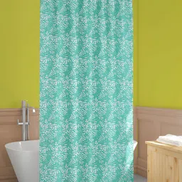 ArtzFolio Sea Green & White Printed Waterproof Shower Curtains-picture-55
