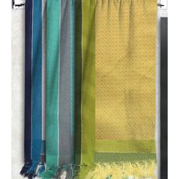 Athom Living 100% Premium Cotton Bath Towel Waffle Border Pack Of 3 - Multicolor-image-57