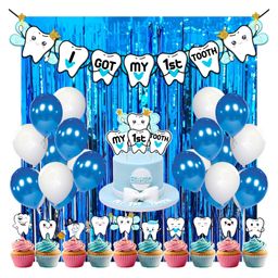 Zyozi Got My First Tooth Decoration First Tooth Decoration Item Blue - Pack of 38-image-53