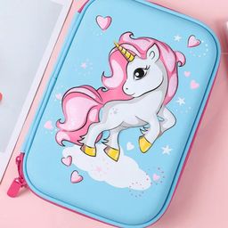 WOW Toys - Delivering Joys of Life|| 3D EVA Hardtop Unicorn Theme Pencil kit for Girls, Random Colour & Design-image-52