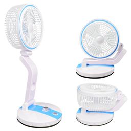 Elina USB Rechargeable Folding Fan with Adjustable Height and LED Light | Multi Color-20