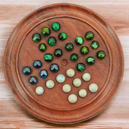Mittimate Wooden Solitaire (Brain Vita 8") Classic Brain Teaser Board Game | Mind-Challenging Solo Play for Kids (6+)-19