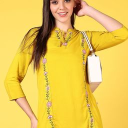 V-Mart Women Ethnic Motifs Embroidered Kurti-picture-38